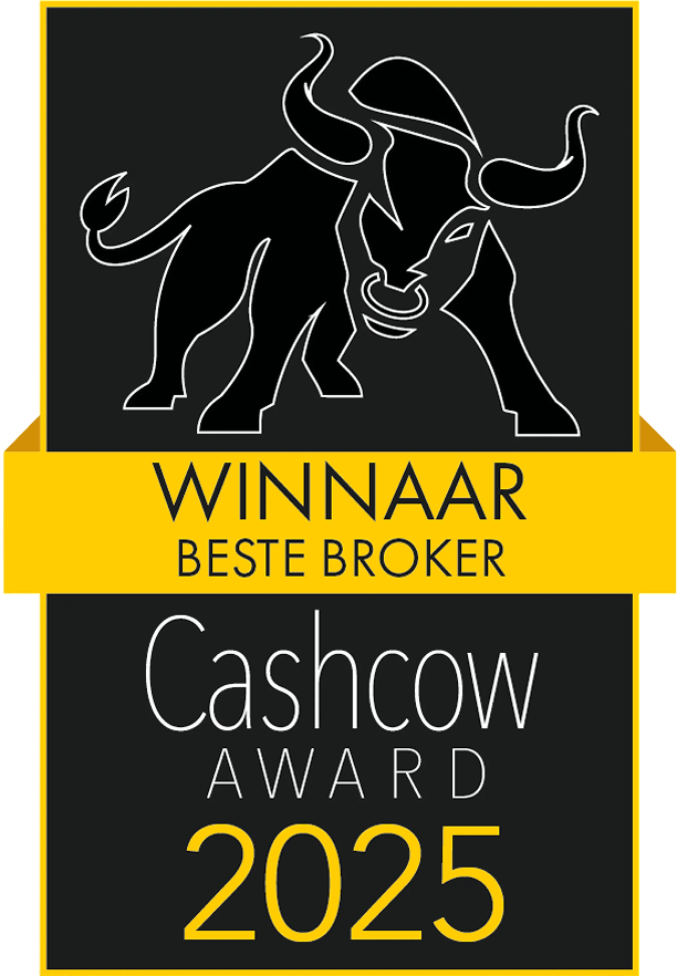 Premio Cashcow 2025 per il vincitore Miglior broker con illustrazione di toro